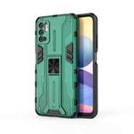 For Xiaomi Redmi Note 10 5G Supersonic PC + TPU Shock-proof Protective Case with Holder(Green)