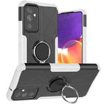 For Samsung Galaxy A82 5G Machine Armor Bear Shockproof PC + TPU Protective Case with Ring Holder(White)