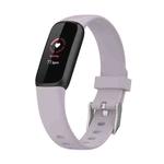 For Fitbit Luxe Silicone Watch Band, Size: L (Light Purple)