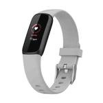 For Fitbit Luxe Silicone Watch Band, Size: L (Rock Grey)