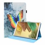 For Samsung Galaxy Tab A7 Lite 8.7 SM-T220 / SM-T225 Animal Pattern Horizontal Flip Leather Case with Holder & Card Slots & Photo Frame(Color Butterfly)