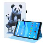 For Lenovo Tab M8 FHD TB-8505F / TB-8705X 8.0 inch Animal Pattern Horizontal Flip Leather Case with Holder & Card Slots & Photo Frame(Cycling Panda)