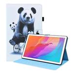 For Huawei MatePad T 10 / T 10s / Honor Enjoy 2 10.1 Animal Pattern Horizontal Flip Leather Case with Holder & Card Slots & Photo Frame(Cycling Panda)