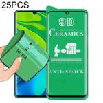 For Xiaomi Mi Note 10 25 PCS 9D Full Screen Full Glue Ceramic Film