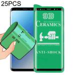 For Samsung Galaxy S9 25 PCS 9D Full Screen Full Glue Ceramic Film