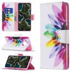 For Nokia X10 / X20 Colored Drawing Pattern Horizontal Flip Leather Case with Holder & Card Slots & Wallet(Sun Flower)