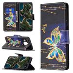 For Nokia X10 / X20 Colored Drawing Pattern Horizontal Flip Leather Case with Holder & Card Slots & Wallet(Big Butterfly)