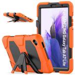 For Samsung Galaxy A7 Lite 8.7 2021 T220 / T225 Shockproof Colorful Silicon + PC Protective Case with Holder & Pen Slot(Orange)