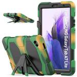 For Samsung Galaxy A7 Lite 8.7 2021 T220 / T225 Shockproof Colorful Silicon + PC Protective Case with Holder & Pen Slot(Camouflage)