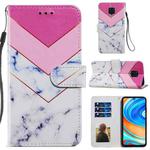 For Xiaomi Redmi Note 9 Pro Painted Pattern Horizontal Flip Leather Case with Holder & Card Slots & Photo Frame(Smoke Marble)
