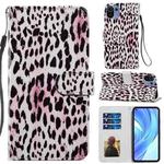 For Xiaomi Mi 11 Lite Painted Pattern Horizontal Flip Leather Case with Holder & Card Slots & Photo Frame(Leopard)