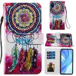 For Xiaomi Mi 11 Lite Painted Pattern Horizontal Flip Leather Case with Holder & Card Slots & Photo Frame(Dreamcatcher)