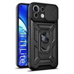 For Xiaomi Mi 11 Lite 5G/4G Sliding Camera Cover Design TPU+PC Protective Case(Black)