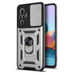 For Xiaomi Redmi Note 10 Pro Sliding Camera Cover Design TPU+PC Protective Case(Silver)