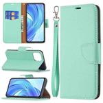 For Xiaomi Mi 11 Lite Litchi Texture Pure Color Horizontal Flip Leather Case with Holder & Card Slots & Wallet & Lanyard(Green)