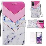 For Samsung Galaxy S20+ Painted Pattern Horizontal Flip Leather Case with Holder & Card Slots & Photo Frame(Smoke Marble)