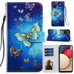 For Samsung Galaxy A02s EU Version Painted Pattern Horizontal Flip Leather Case with Holder & Card Slots & Photo Frame(Phnom Penh Butterfly)