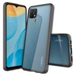 For OPPO A15 Shockproof Scratchproof TPU + Acrylic Protective Case(Black)