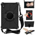 For Lenovo Tab P11 TB-J606F / XiaoXin Pad 11 Spider King EVA Protective Case with Adjustable Shoulder Strap & Holder(Black)