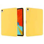 Solid Color Liquid Silicone Shockpoof Tablet Case For iPad Air 11 2024 / Air 2022 / 2020 10.9(Yellow)