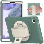 For Samsung Galaxy A7 Lite T220 / T225 360 Degree Rotation PC + TPU Protective Case with Holder & Hand-strap(Jade Green)