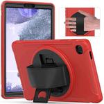 For Samsung Galaxy A7 Lite T220 / T225 360 Degree Rotation PC + TPU Protective Case with Holder & Hand-strap(Red)