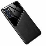 For OPPO Reno6 5G All-inclusive Leather + Organic Glass Protective Case with Metal Iron Sheet(Black)