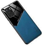 For Xiaomi Redmi Note 10 Pro 5G All-inclusive Leather + Organic Glass Protective Case with Metal Iron Sheet(Blue)