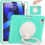SShockproof TPU + PC Tablet Case with 360 Degree Rotation Grip Holder & Pen Slot For iPad Air 4 10.9 / Pro 11 2022 / 2021 / 2020 / 2018(Mint Green)