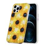 For iPhone 12 / 12 Pro Shell Texture Pattern Full-coverage TPU Shockproof Protective Case(Little Sunflowers)
