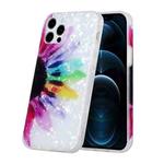 For iPhone 11 Pro Max Shell Texture Pattern Full-coverage TPU Shockproof Protective Case (Colorful Sunflower)