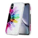 Shell Texture Pattern Full-coverage TPU Shockproof Protective Case For iPhone X / XS(Colorful Sunflower)