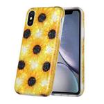 Shell Texture Pattern Full-coverage TPU Shockproof Protective Case For iPhone X / XS(Little Sunflowers)