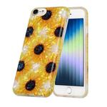 For iPhone SE 2022 / SE 2020 / 8 / 7 Shell Texture Pattern Full-coverage TPU Shockproof Protective Case(Little Sunflowers)