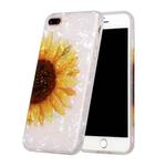 Shell Texture Pattern Full-coverage TPU Shockproof Protective Case For iPhone 7 Plus / 8 Plus(Yellow Sunflower)
