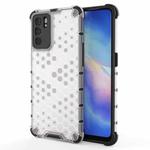 For OPPO Reno6 5G Shockproof Honeycomb PC + TPU Protective Case(White)