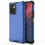 For Xiaomi Redmi Note 10 Pro 5G Shockproof Honeycomb PC + TPU Protective Case(Blue)