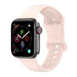 Large Size Silicone Watch Band For Apple Watch Ultra 49mm & Ultra 2 49mm / Series 9&8&7 45mm / SE 3&SE 2&6&SE&5&4 44mm / 3&2&1 42mm(Sand Pink)