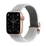 Wave Texture Nylon Watch Band For Apple Watch Series 7 41mm / 6 & SE & 5 & 4 40mm / 3 & 2 & 1 38mm(Seashell)