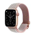 Wave Texture Nylon Watch Band For Apple Watch Series 7 41mm / 6 & SE & 5 & 4 40mm / 3 & 2 & 1 38mm(Sand Pink)