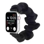 Scarf Hair Tie Watch Band For Apple Watch Ultra 49mm / Series 8&7 45mm / SE 2&6&SE&5&4 44mm / 3&2&1 42mm(Black)