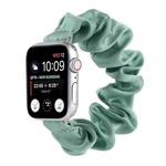 Scarf Hair Tie Watch Band For Apple Watch Ultra 49mm / Series 8&7 45mm / SE 2&6&SE&5&4 44mm / 3&2&1 42mm(Light Green)