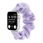 Scarf Hair Tie Watch Band For Apple Watch Series 8&7 41mm / SE 2&6&SE&5&4 40mm / 3&2&1 38mm(Light Purple)