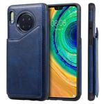 For Huawei Mate 30 Calf Texture Horizontal Flip Leather Case with Holder & Card Slots & Frame(Blue)