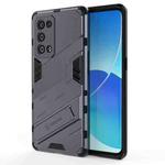 For OPPO Reno6 Pro+ 5G Punk Armor 2 in 1 PC + TPU Shockproof Case with Invisible Holder(Gray)