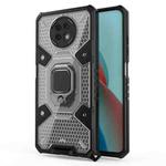 For Xiaomi Redmi Note 9 5G Space PC+TPU Ring Holder Protective Case(Silver)