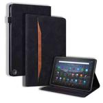 For Amazon Fire HD 8 2020 10th Gen Business Shockproof Horizontal Flip Leather Case with Holder & Card Slots & Photo Frame & Pen Slot & Sleep / Wake-up Function(Black)