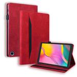 For Amazon Fire HD 10 2023 / 10 Plus 2021 Business Shockproof Horizontal Flip Leather Case with Holder & Card Slots & Photo Frame & Pen Slot & Sleep / Wake-up Function(Red)
