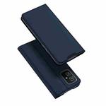 For ASUS Zenfone 8 DUX DUCIS Skin Pro Series Horizontal Flip PU + TPU Leather Case with Holder & Card Slots(Blue)