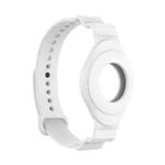 Armor Silicone Strap Watchband for Apple Airtag, Size: One Size(White)